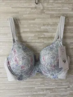 D80」トリンプ 恋するブラ643 青月薔薇 ブラジャー