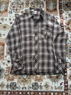 ケニトン　70s チェックネルシャツ　ボックスカット　短丈