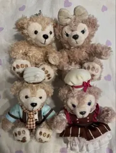 ダッフィー シェリーメイ ストラップ付きぬいぐるみ