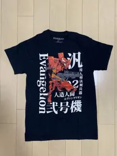 美品 エヴァンゲリオン アスカ 弐号機 プリント アニメTシャツ 黒 XL 