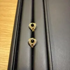 ゴールドクリスタルイヤリング