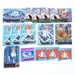 イナズマイレブン 吹雪アツヤ カード、シール15枚セット