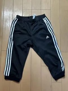adidas 3本ライン ブラックジャージパンツ