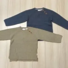 新品＊ZARAキッズニット2点♡petit mainプティマインH&Mキッズ