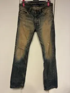 DIESEL INDUSTRY デニムパンツ ダメージ加工