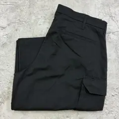B*r様 UniFirst　カーゴパンツ　W38 L29　ブラック　古着　ワークのサムネイル