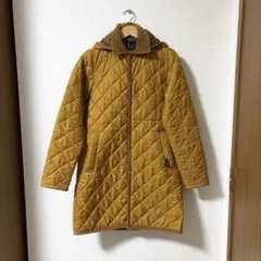 ラペンハム　キルティングジャケット　フード付き　36 マスタード