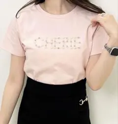 INGNIイング パールロゴちびTシャツ ピンク