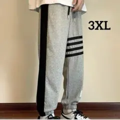 メンズ スウェット ジョガーパンツ カジュアル スポーツ 部屋着 3XL 4L