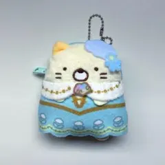 すみっコぐらし　空の王国とふたりのコ　モフモフダイカットコインケース　ねこ