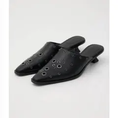 LAGUA GEM EYELET KITTEN HEEL ミュールのサムネイル
