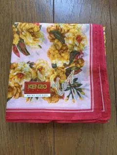 新品未使用　KENZO フラワープリント ハンカチ