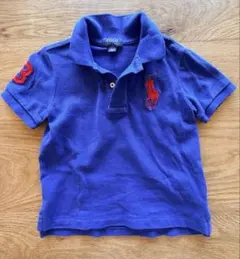 【Polo Ralph Lauren】青色 ポロシャツ 2T