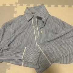 ZARA ストライプ柄 長袖シャツ ブルー系