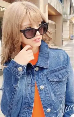 ◆限界値下げ◆ Rady／ダメージデニムジャケット／ビジューボタン