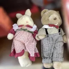 レトロ オオイケ カンガルー 親子 ぬいぐるみ 可愛い 日本製 タグ付き 4050 カンガルー親子：おもちゃ：百町森