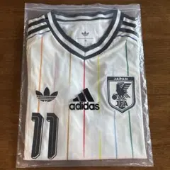 N*T様 サッカー日本代表 アウェイ ユニフォーム 長袖 11番 三苫 パッチ付のサムネイル