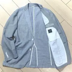 極美品★ダーバン コットン リネン テーラード ジャケット 春夏 XL A884