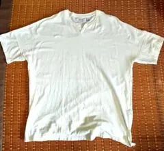 nonnative CLERK S/S T-NECK TEE C/L ピケ 白