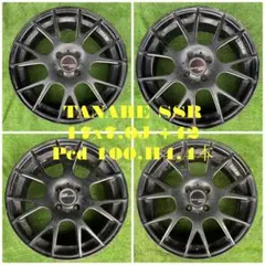 TANABE SSR 17インチホイール+42 H4 PCD100 4本のサムネイル