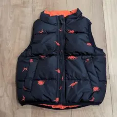 babyGAP　恐竜柄リバーシブル中綿ベスト　80