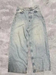 ZARA エクストラバギージーンズ フェードブルー Y2K ストリート