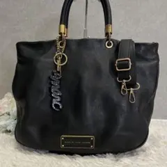 マークジェイコブス 2way ショルダーバッグ ハンドバッグ レザー ブラック