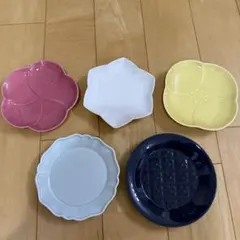 金麦　花やか皿　5枚セット