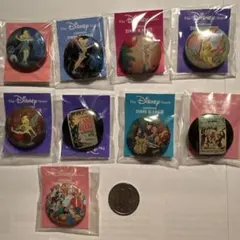 H*y様 ディズニーストア カウントダウン ティンカーベル 缶バッジ 9個セット