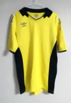 【美品】UMBRO　メンズ　サッカーシャツ　半袖Tシャツ　O　XL　黄