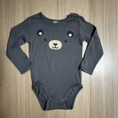 H&M クマ顔ロンパース 90cm グレー