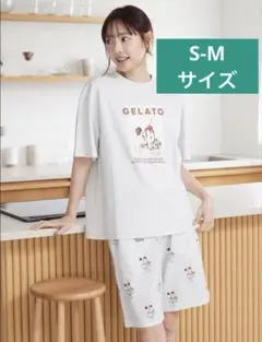 上下セット】サンリオハウス ジェラートピケ 総柄Tシャツパンツ ハロー