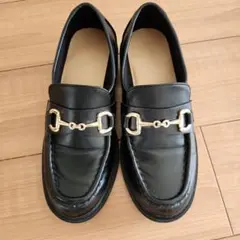 GU ローファー 黒 ブラック Lサイズ