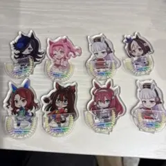 ウマ娘　ダイソー　アクリルスタンド8個セット