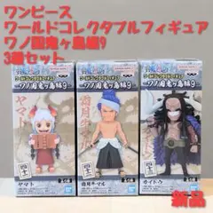 ワンピース ワールドコレクタブルフィギュア ワノ国鬼ヶ島編9 3種セット