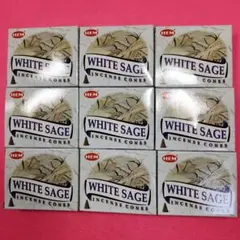 インドお香　空気浄化　運気アップ　WHITE SAGE コーン　9こセットのサムネイル
