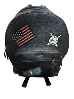 n*2様 COACH レザー バックパック 黒 リュック コーチ