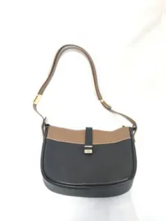 Pourchet プルシェ フランス製 ショルダーバッグ バイカラー