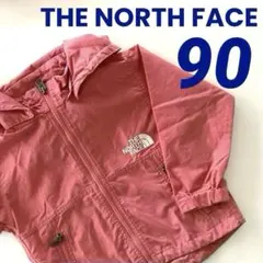【90】ノースフェイス　ナイロンジャケット　ウィンドブレーカー　ブルゾン　ピンク