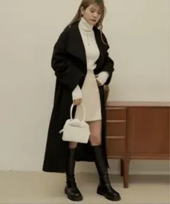 VANNIE U ビックカラーガウンコートのサムネイル