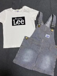 【Lee】半袖Tシャツ×デニムサロペットスカート　95のサムネイル