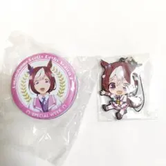 【ウマ娘】スペシャルウィーク 缶バッジ＋ラバスト セット