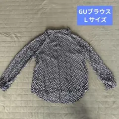 GU 花柄 Lサイズ 長袖ブラウス