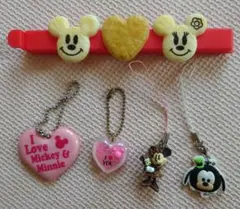 ディズニー　ストラップなど5点セット