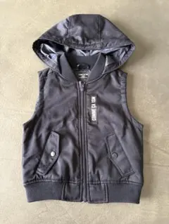 COMME CA ISM フード付きベスト ネイビー　120A