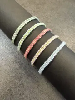 ミサンガ　5本セット　ブレスレット　アンクレット