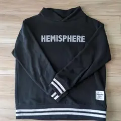 HEMISPHERE ブラック トレーナー　130