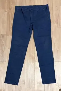 ユニクロ チノパン ネイビー W88 ストレッチ メンズ