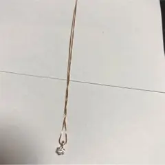 0.1ctダイヤモンドペンダント/ベネチアチェーン10kピンクゴールド