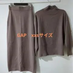 GAP ニット スカート セットアップ ブラウン